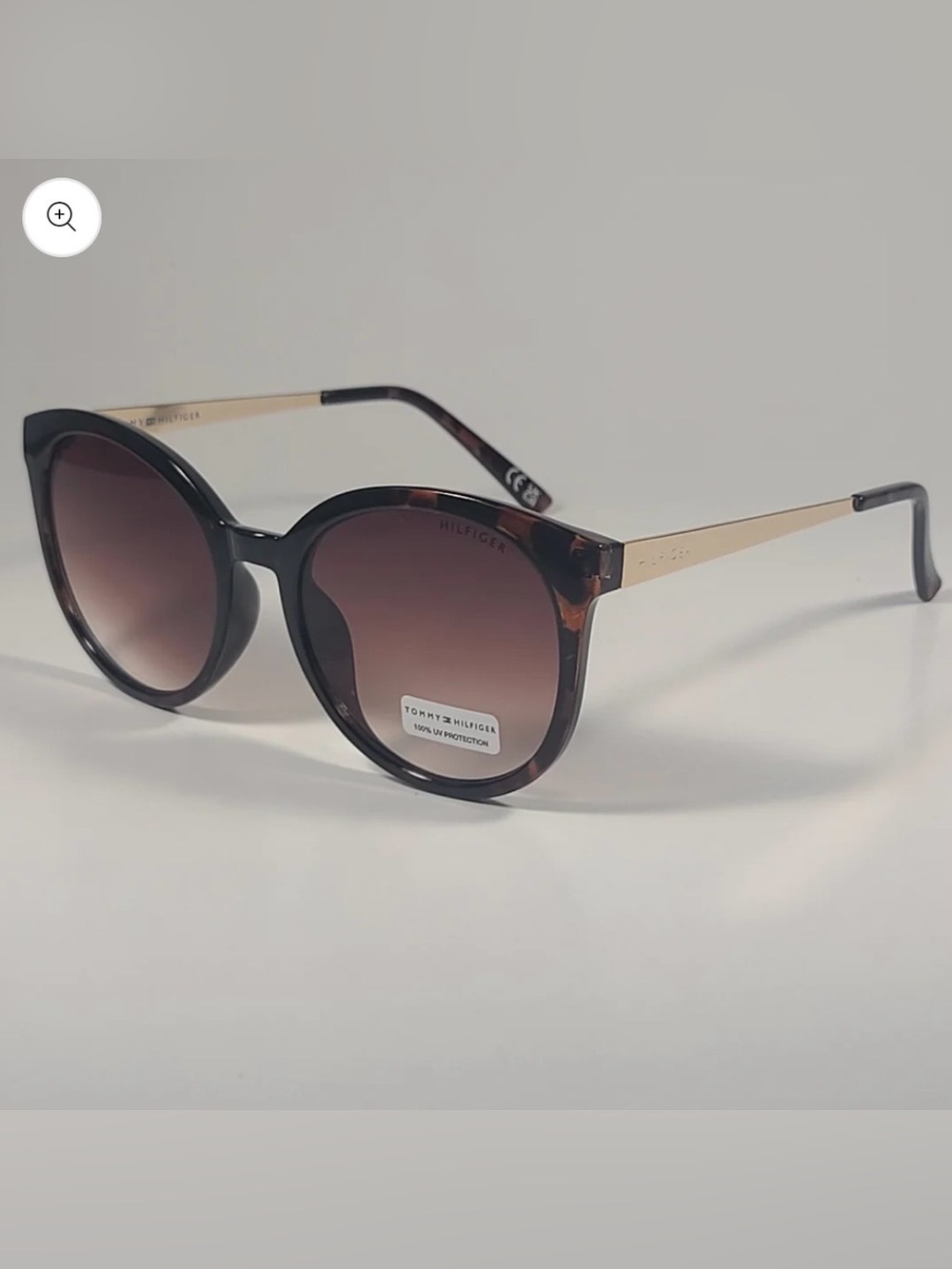 Tommy Hilfiger WP OL629 Round Sunglasses Tortoise Gold & Brown Gradient NWT - Picture 8 of 9